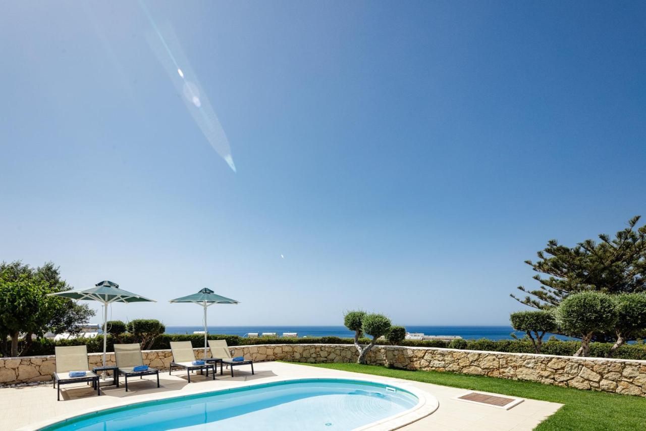 Stavromenos Villas - Private Pools & Seaview - 500M From Beach Luaran gambar