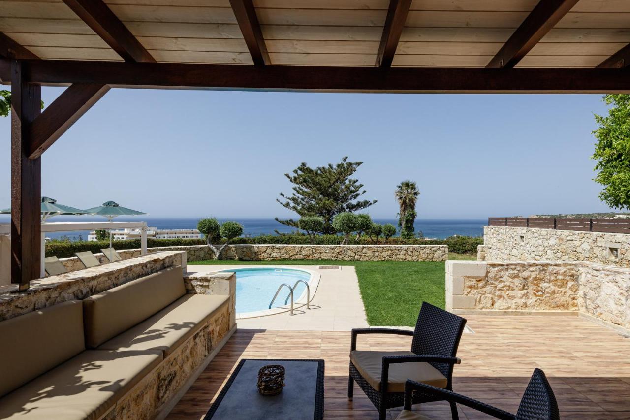 Stavromenos Villas - Private Pools & Seaview - 500M From Beach Luaran gambar