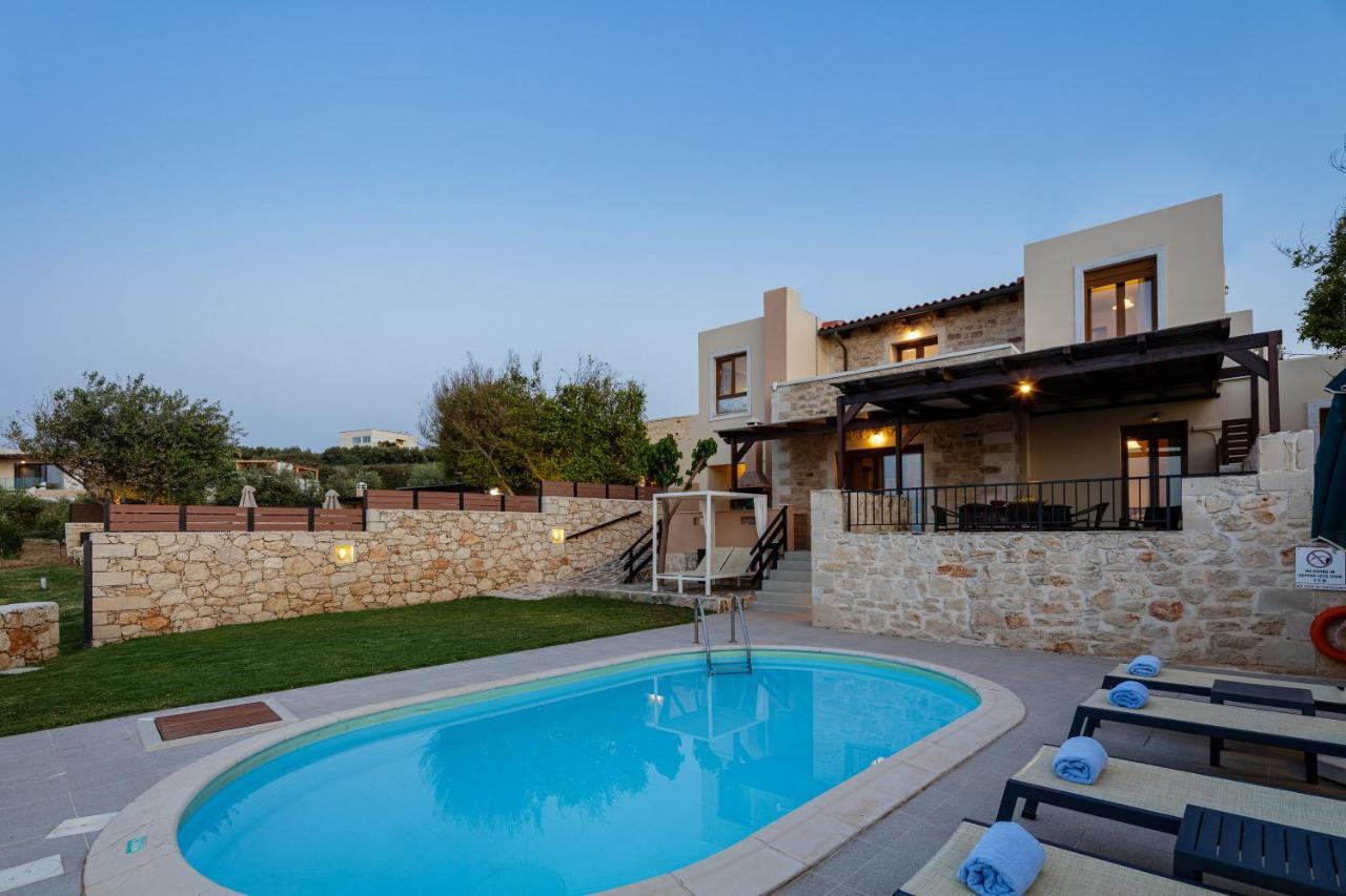 Stavromenos Villas - Private Pools & Seaview - 500M From Beach Luaran gambar