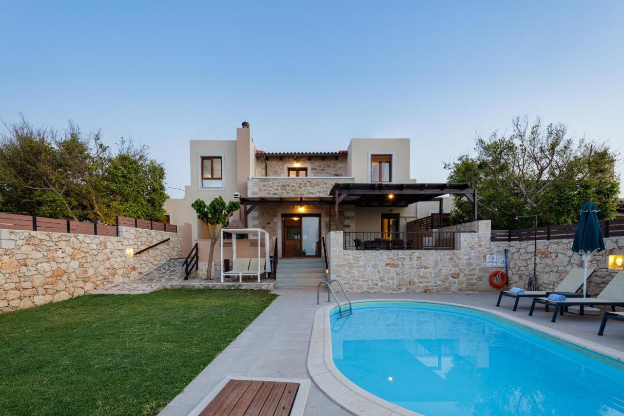 Stavromenos Villas - Private Pools & Seaview - 500M From Beach Luaran gambar