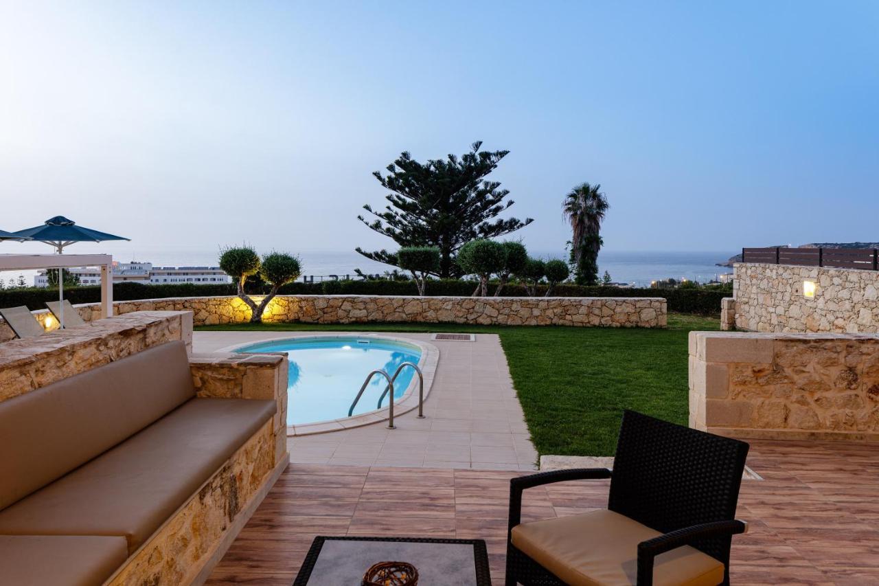 Stavromenos Villas - Private Pools & Seaview - 500M From Beach Luaran gambar