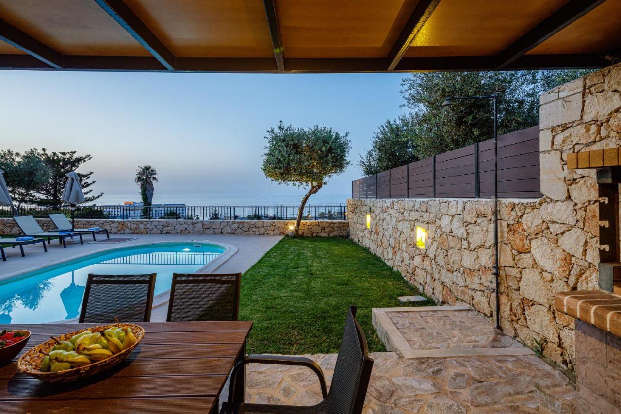 Stavromenos Villas - Private Pools & Seaview - 500M From Beach Luaran gambar