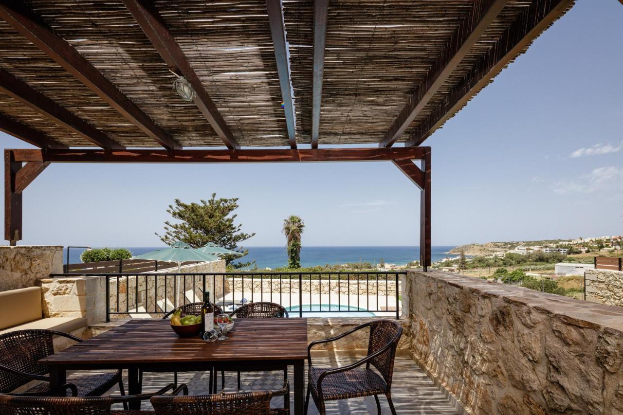 Stavromenos Villas - Private Pools & Seaview - 500M From Beach Luaran gambar